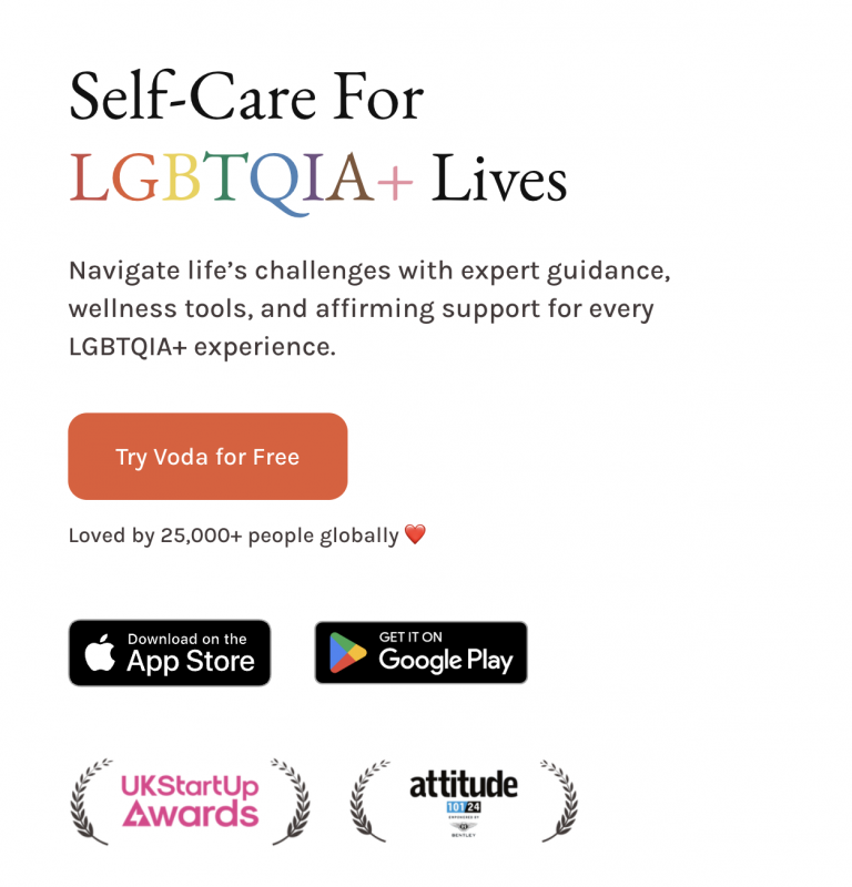 VODA mental health app